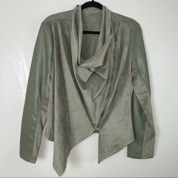 Blank NYC olive green jacket womens size large - Picture 2 of 10